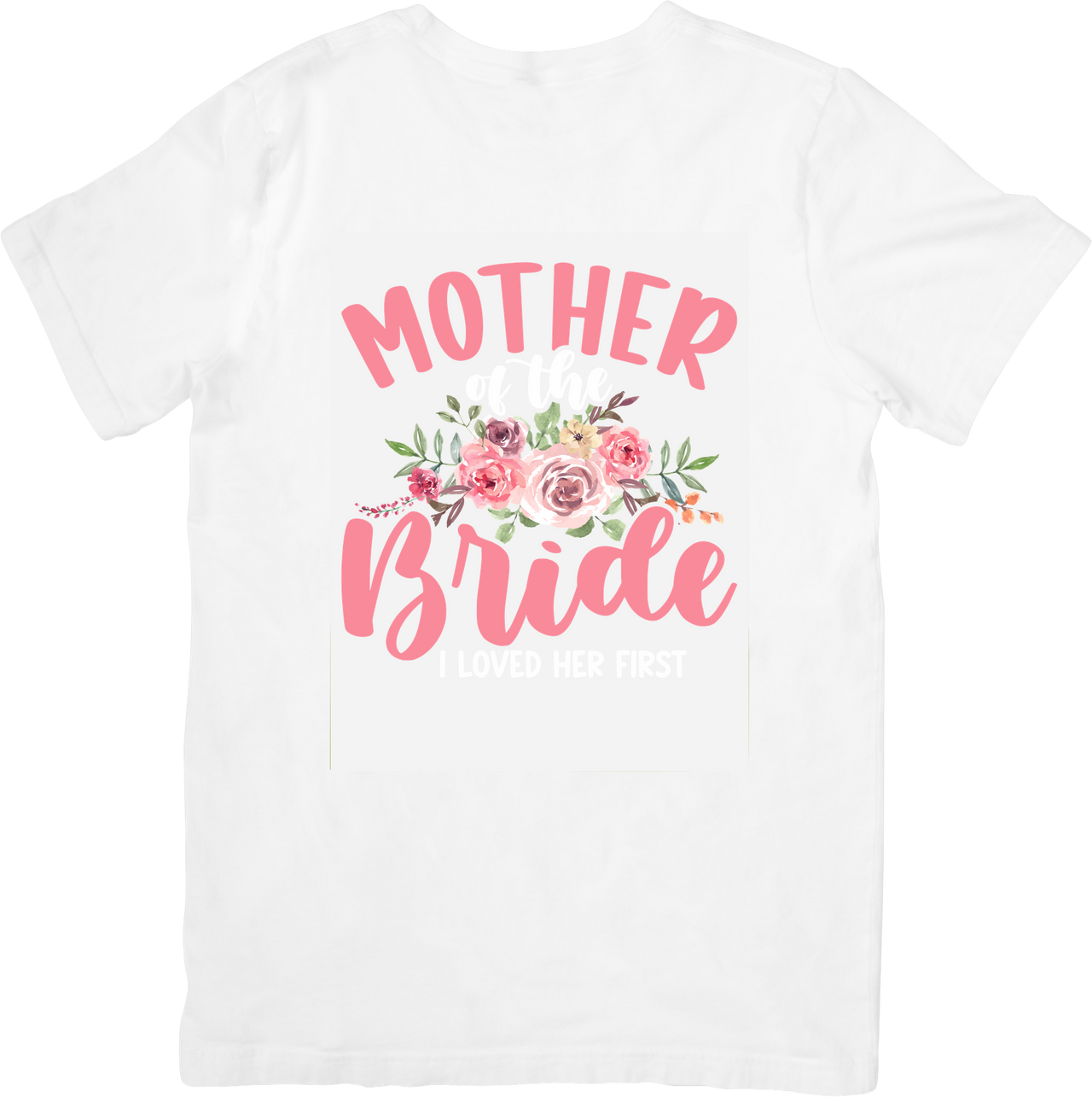 Mother Of The Bride Floral T-Shirt | Cute Floral Wedding Graphic Tee | Bride Squad Gift