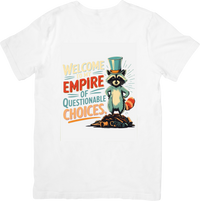 Thumbnail for Empire Of Questionable Choices Raccoon T-Shirt | Funny Vintage Graphic Tee | Humor Gift