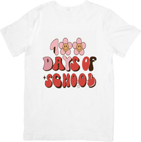 Thumbnail for 100 Days Of School T-Shirt | Retro Groovy Daisy Graphic Tee | Teacher Student Gift