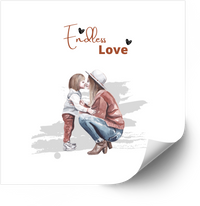 Thumbnail for Endless Love Mother And Child Sticker | Minimalist Boho Vinyl Decal