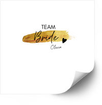 Thumbnail for Team Bride Gold Sticker | Minimalist Wedding Vinyl Decal