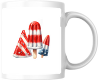 Thumbnail for Patriotic Popsicle Mug | Red White & Blue Ice Pop Coffee Mug | Summer 4th Of July Gift
