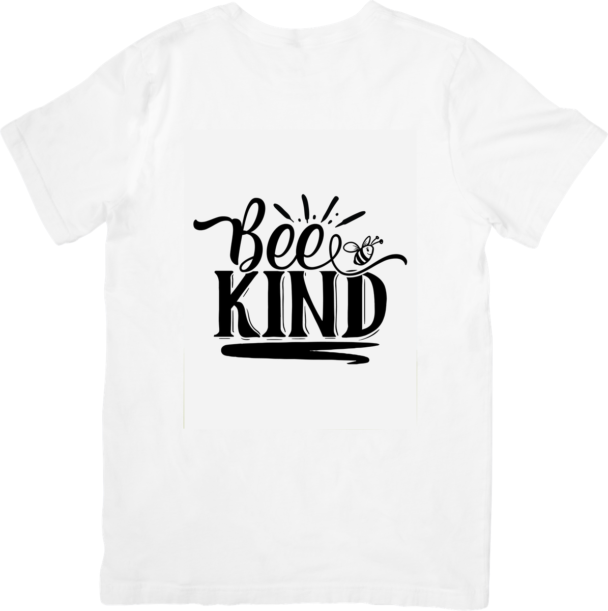 Bee Kind T-Shirt | Black Hand-Lettered Bee Graphic Tee | Kindness Inspirational Gift