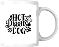 Thumbnail for Hot Diggity Dog Mug | Funny BBQ Grilling Coffee Mug | Cookout Dad Gift