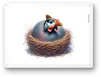 Thumbnail for Guinea Fowl In Nest Wall Art | Colorful Bird Photo Print | Farm Animal Home Decor Gift