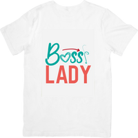 Thumbnail for Boss Lady T-Shirt | Minimalist Empowerment Graphic Tee | Girl Boss Gift
