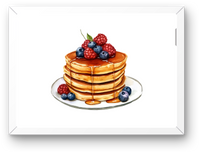 Thumbnail for Berry Pancake Stack Wall Art | Watercolor Breakfast Food Print | Kitchen Dining Gift